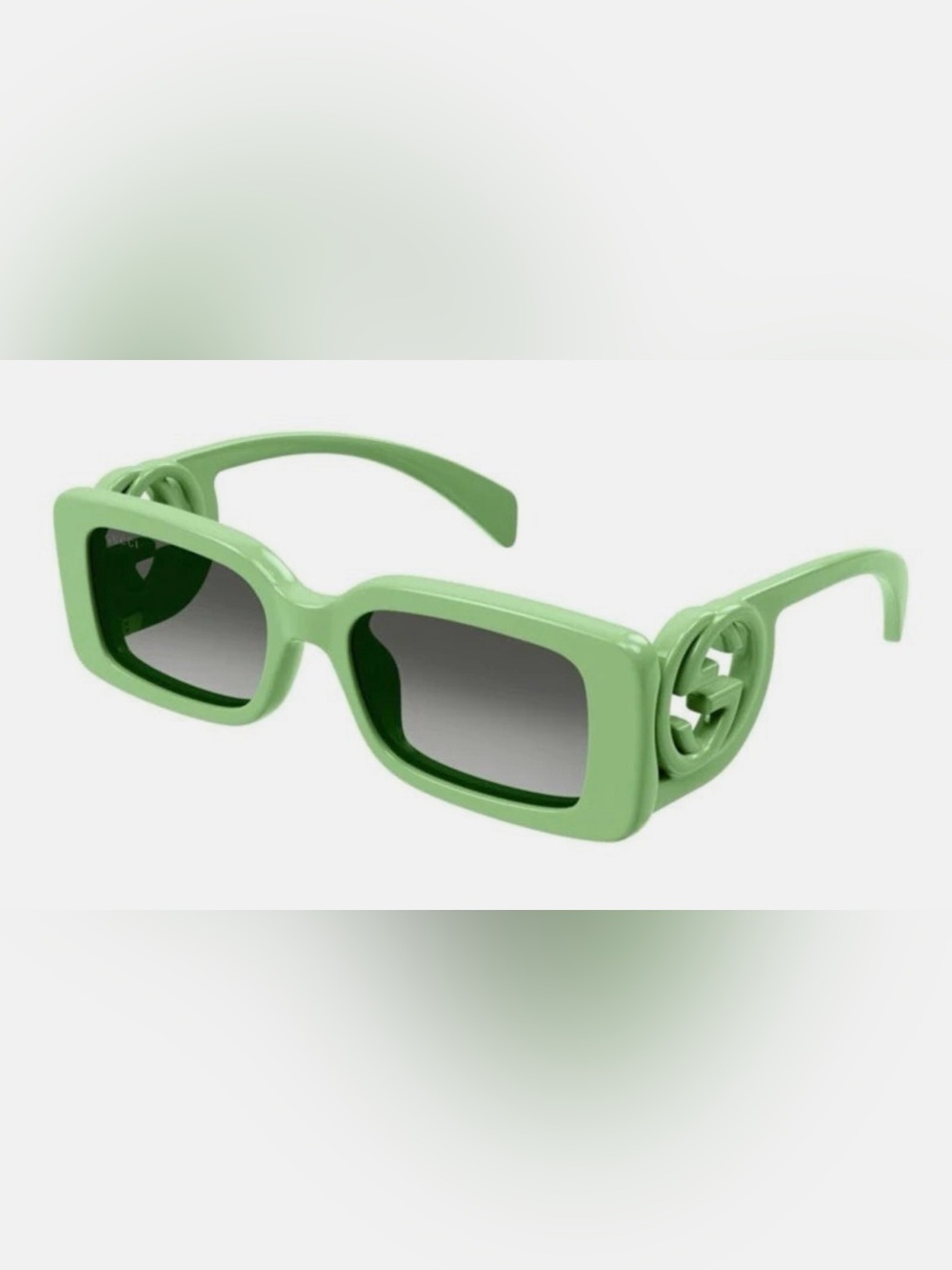 Gucci Mint Green Oversized Square Sunglasses